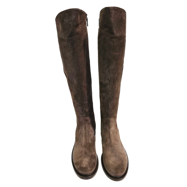 Gior M., Overknee-Stiefel in Taupe