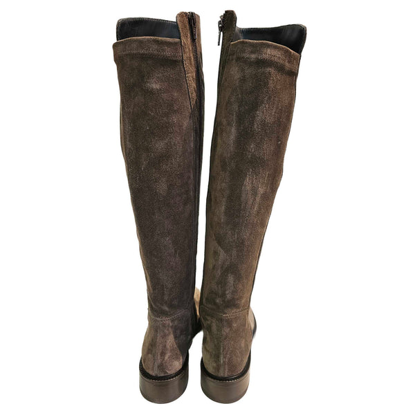 Gior M., Overknee-Stiefel in Taupe