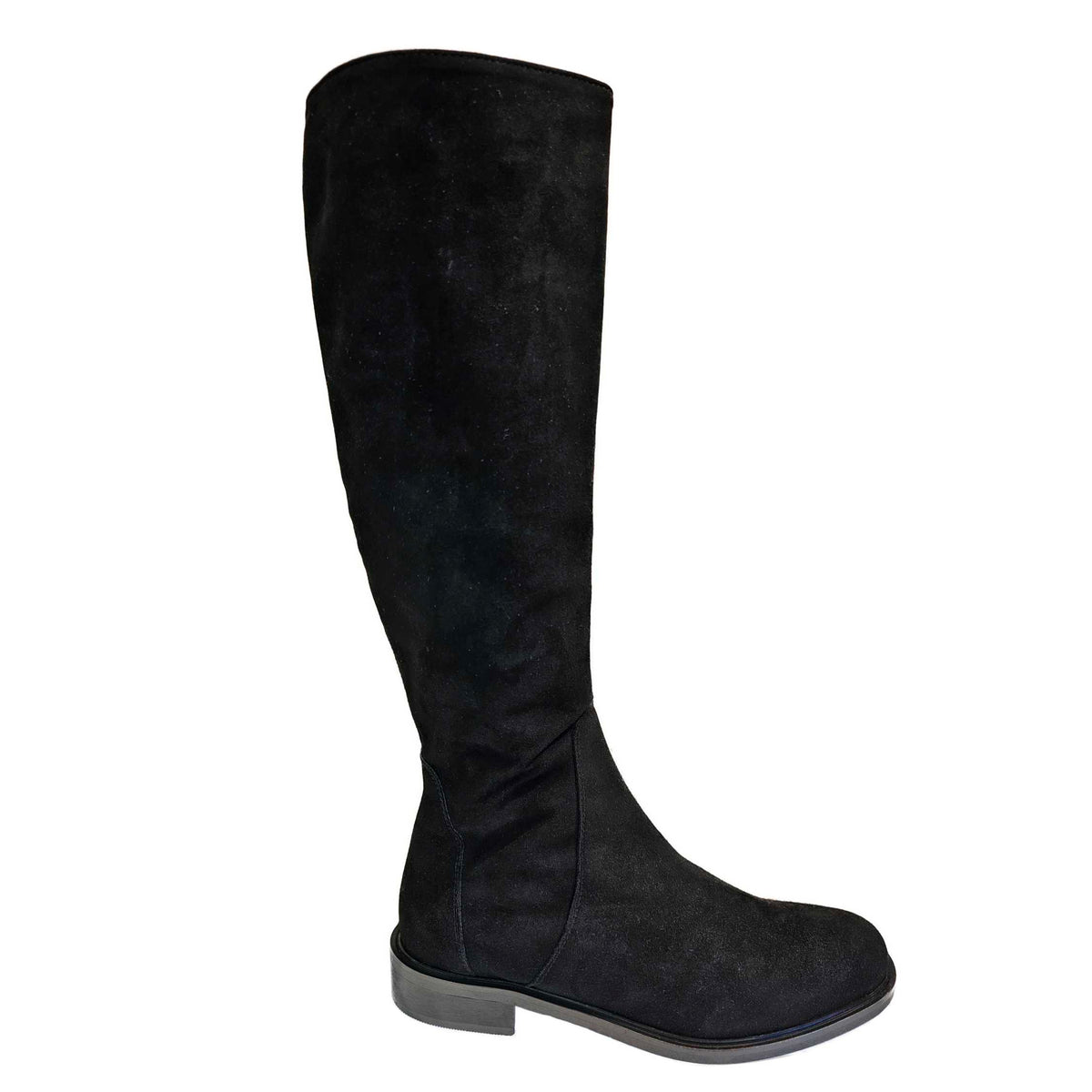 Milliways, klassischer Wildlederstiefel in Schwarz – Schuhe by