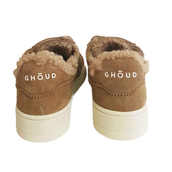 Ghōud, hellbrauner Wildleder-Sneaker mit Klettverschluss