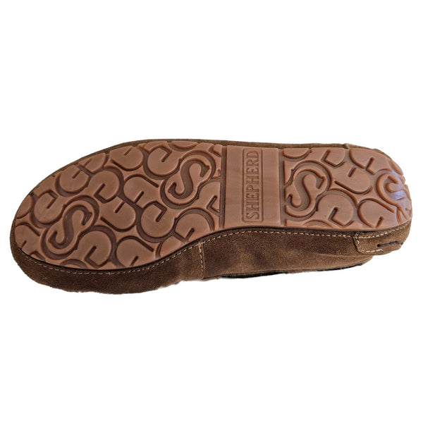 Shepherd, Mirre, cognacfarbener Loafer-Hausschuh aus Wildleder