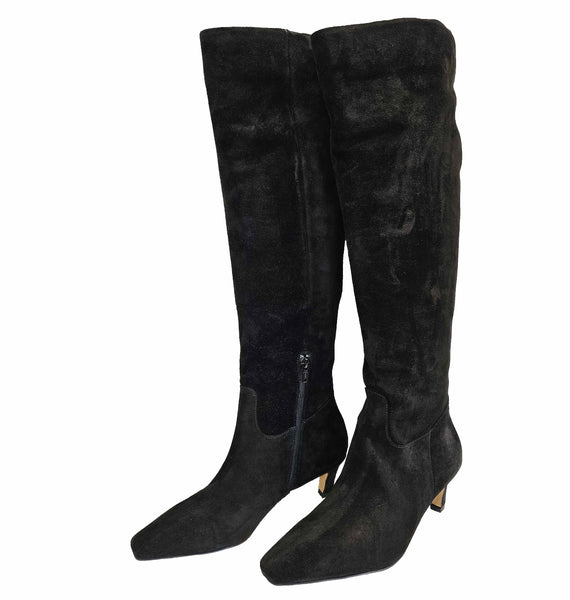 Bibi Lou, eleganter Langschaftstiefel in Schwarz