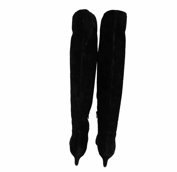 Bibi Lou, eleganter Langschaftstiefel in Schwarz