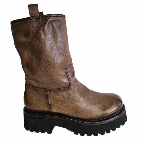 Cordwainer, weiche Lederstiefelette mit Lammfell gefüttert