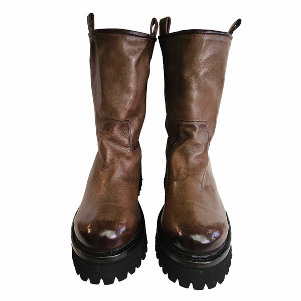 Cordwainer, weiche Lederstiefelette mit Lammfell gefüttert
