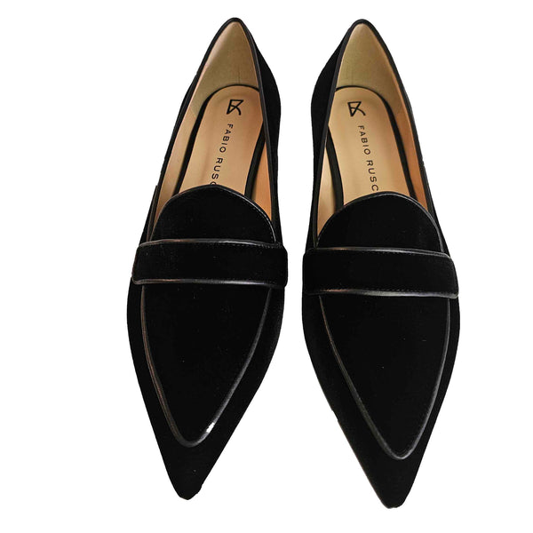 Fabio Rusconi, schwarzer Samtloafer