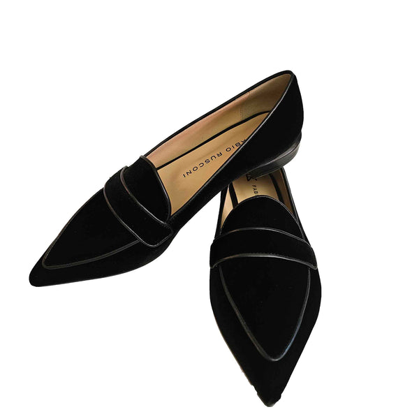 Fabio Rusconi, schwarzer Samtloafer