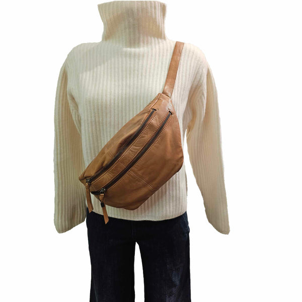 BTF, Bauchtasche in Cognac