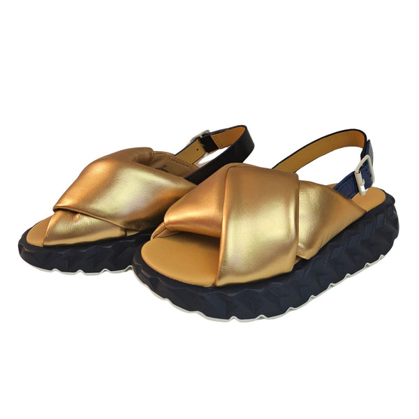 4CCCCEES, Mellow Me, Sandale in Gold