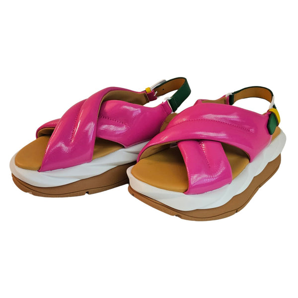 4CCCCEES, Mellow Me, Fuschia, Sandale in Pink