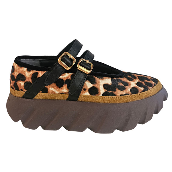 4CCCCEES, Ponyfell Ballerina TURA BALLET in Leoprint