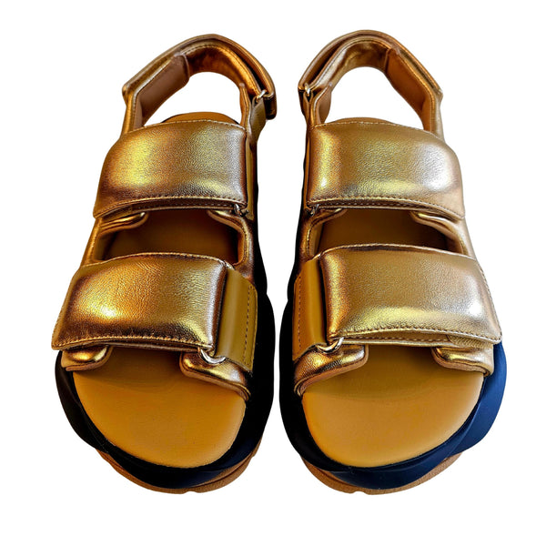 4CCCCEES, MELLOW BIBI, Sandale in Gold