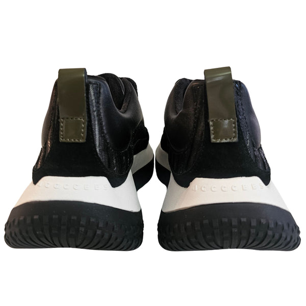 4CCCCEES, Schwarzer Ledersneaker KAPOK PAVA Oreo