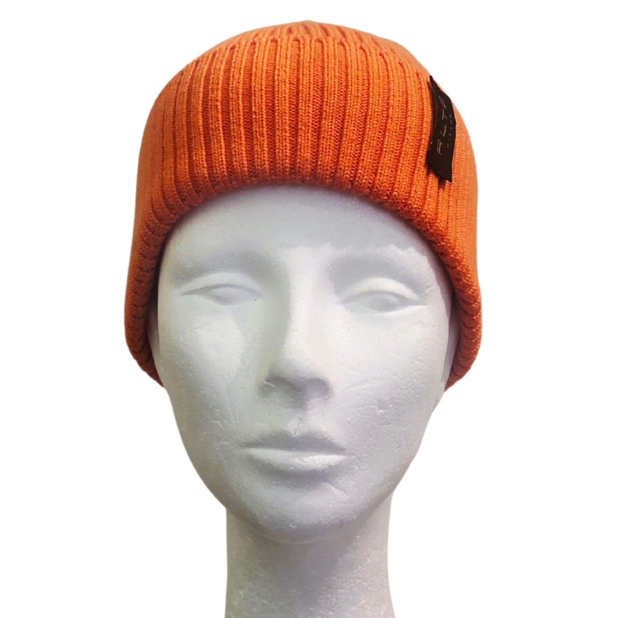 ALTO, gerippte Wollmütze in Orange