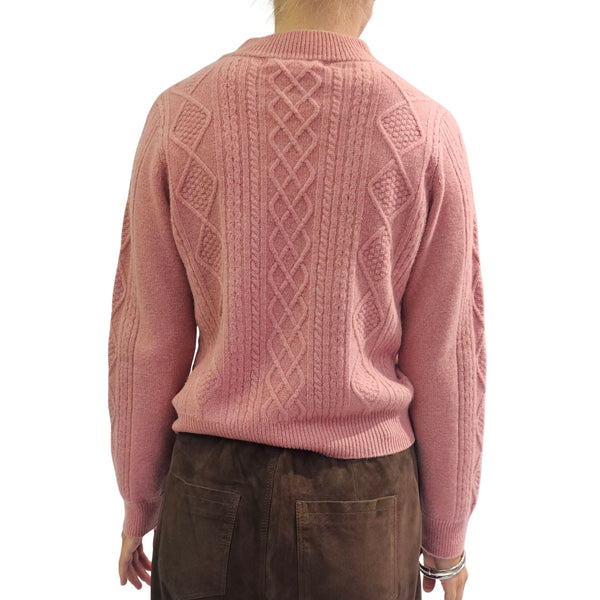 BTF, Pullover mit Rautenoptik in Altrosa
