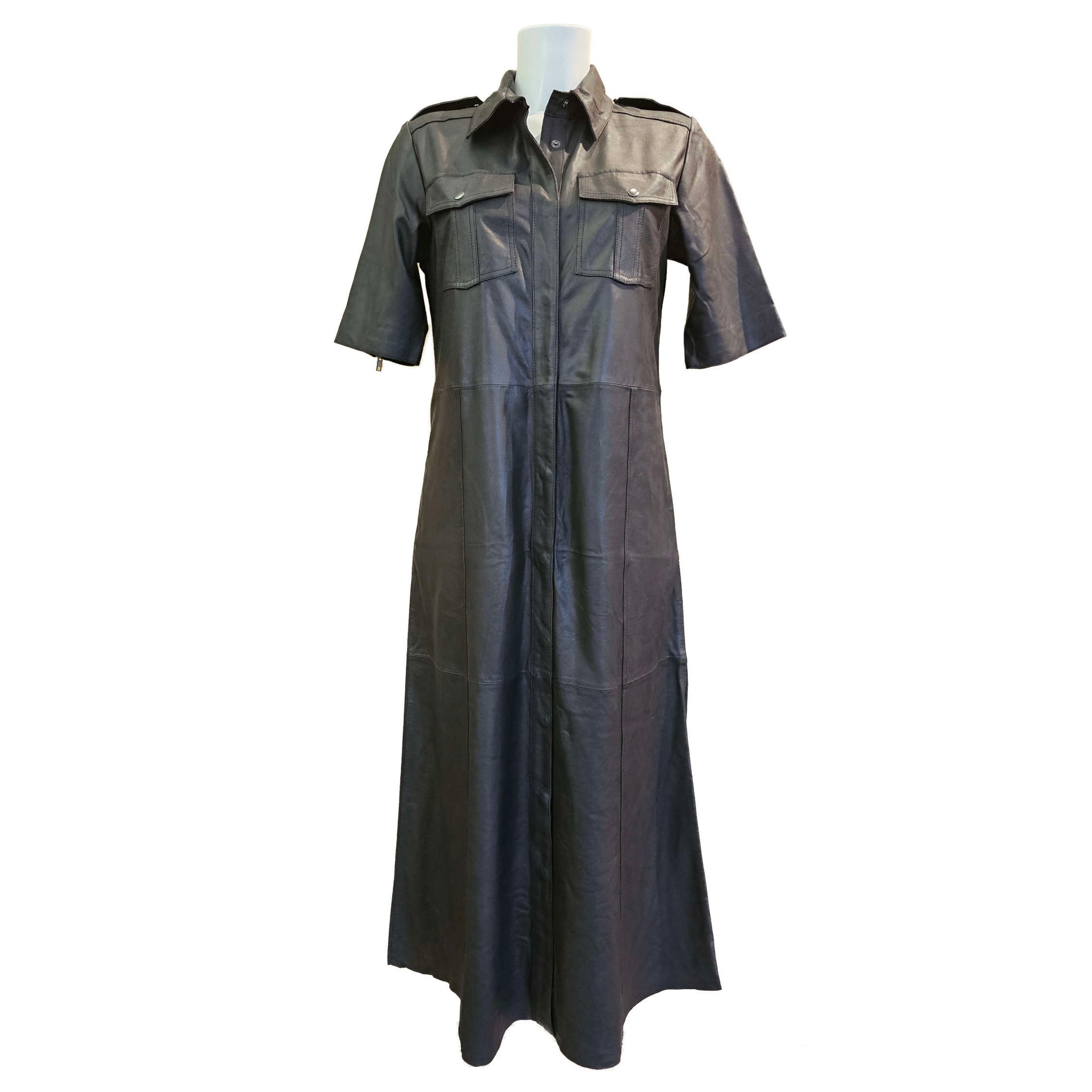 BTF, Lederkleid in Schwarz