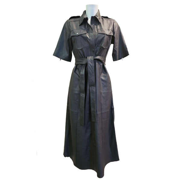 BTF, Lederkleid in Schwarz