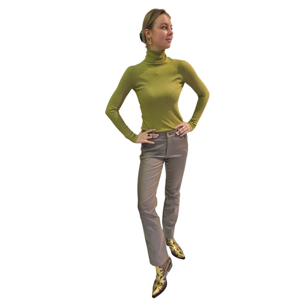 BTF, Lederhose in Taupe