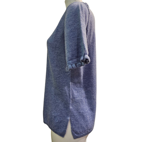 BTF, Kurzarmpullover in Jeansblau