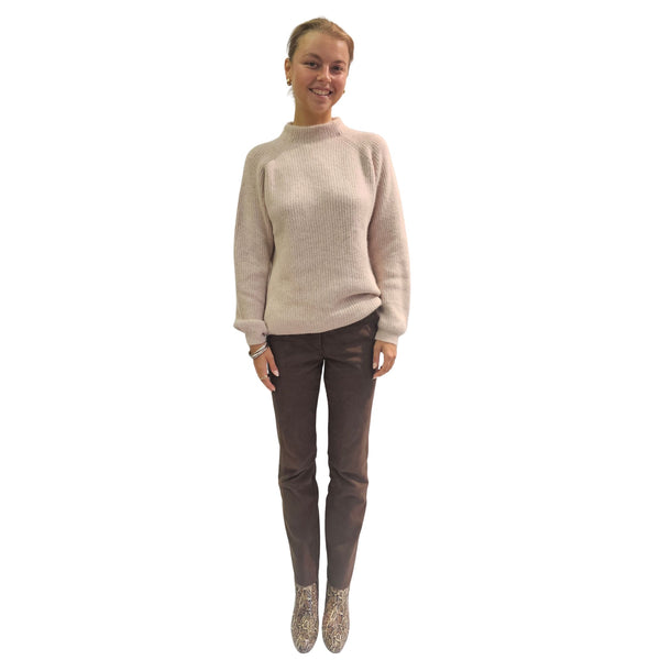 BTF, Pullover in Rippenoptik in Beige