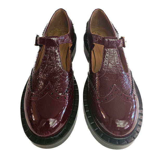 Bervicato, Riemchenschuh in Bordeaux