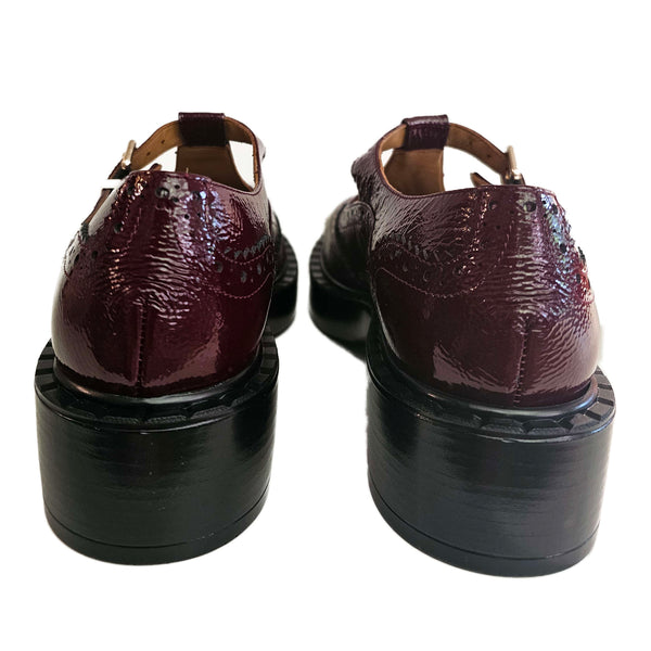 Bervicato, Riemchenschuh in Bordeaux