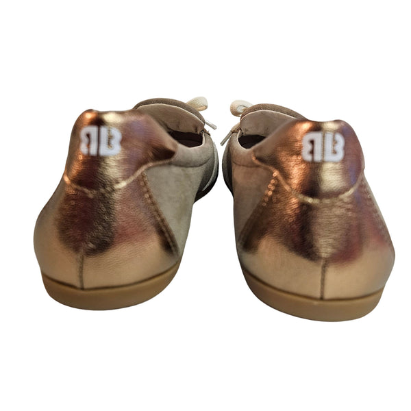 Bibi Lou, Wildleder Ballerina in Beige/Gold