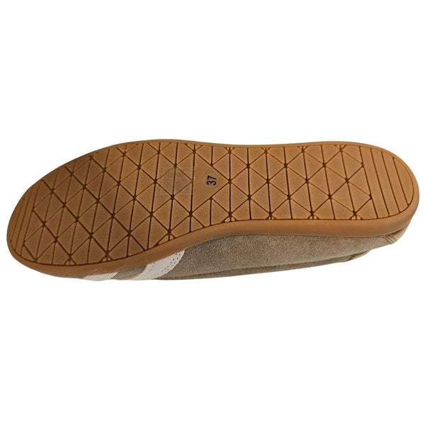Bibi Lou, Wildleder Ballerina in Beige/Gold
