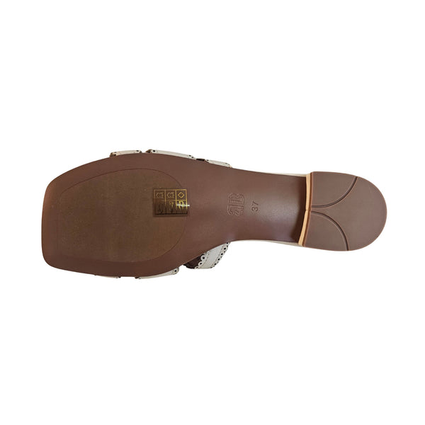 Bibi Lou, flache Pantolette in Creme