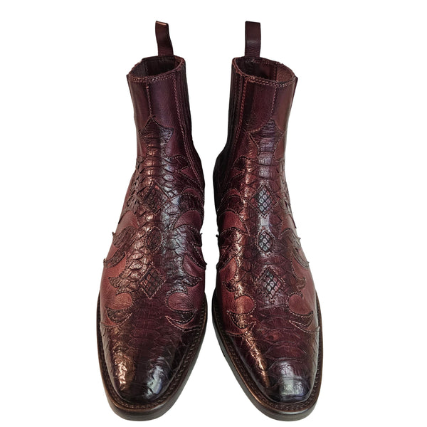 La Bottega di Lisa, Chelseaboot im Cowboystil in Bordeaux