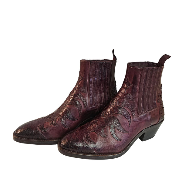 La Bottega di Lisa, Chelseaboot im Cowboystil in Bordeaux