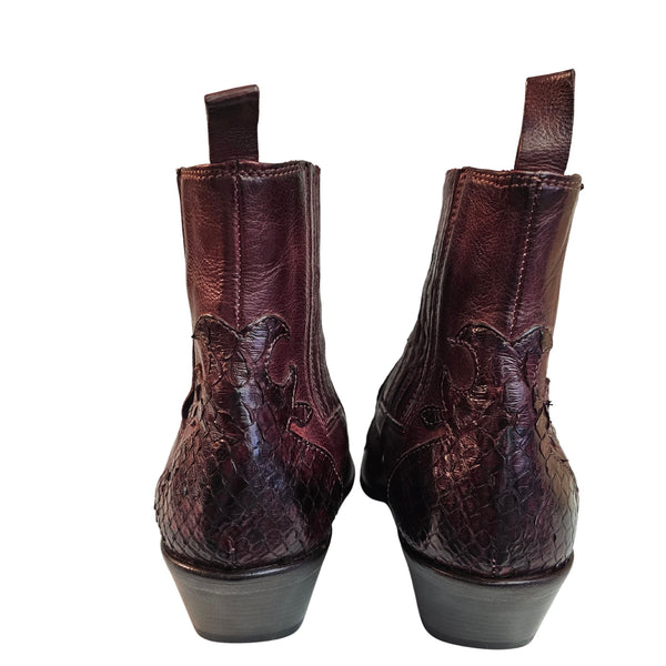 La Bottega di Lisa, Chelseaboot im Cowboystil in Bordeaux