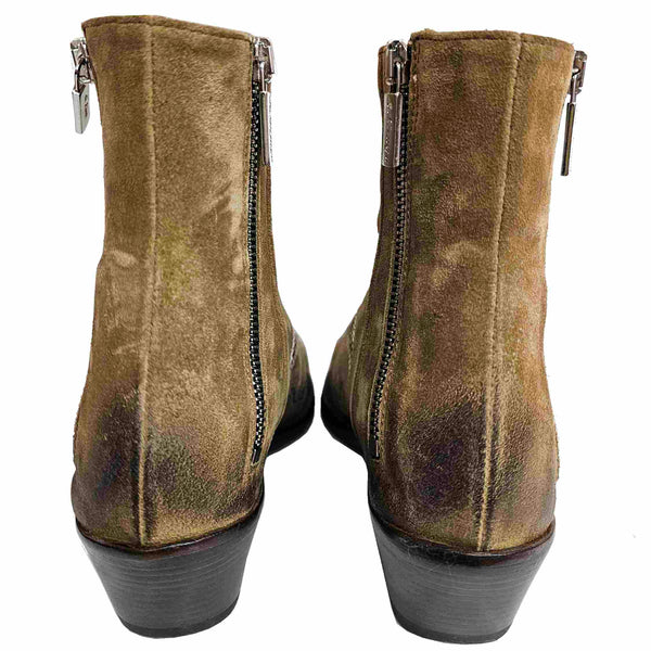 La Bottega di Lisa, caramellfarbene Wildleder-Stiefelette