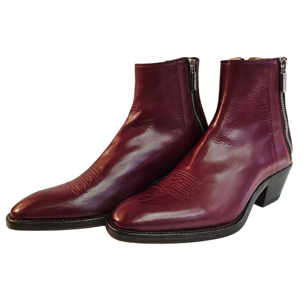 La Bottega di Lisa, Klassische Stiefelette in Bordeaux