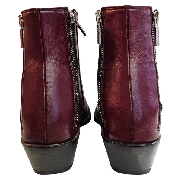 La Bottega di Lisa, Klassische Stiefelette in Bordeaux