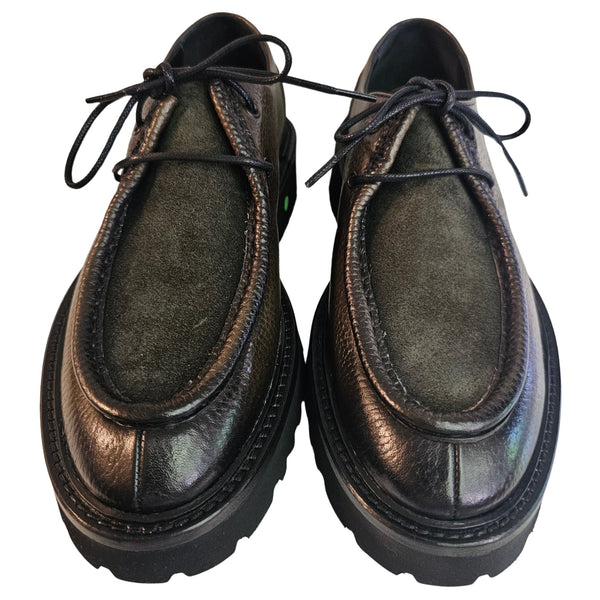 CALCE, Schnürschuh in Oliv