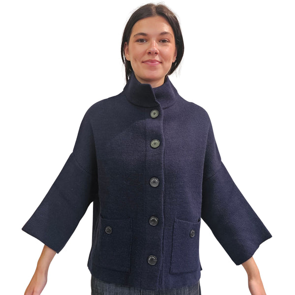 Vicario Cinque, MUSKA, Strickjacke in Dunkelblau