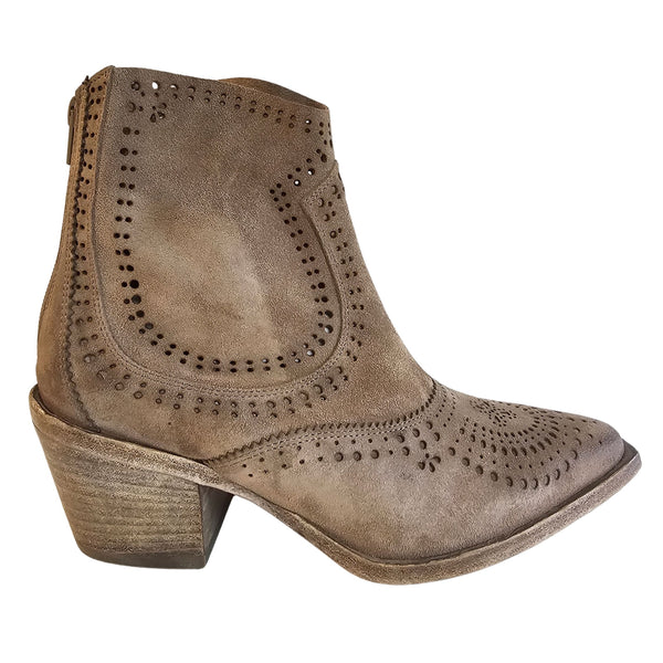 CURIOSITÉ, Cowboystiefelette in Taupe
