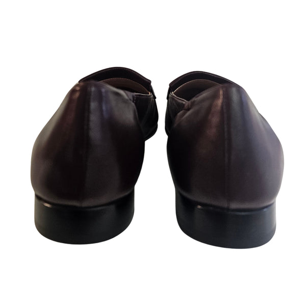 Caiman, Bordeauxfarbender Loafer mit Fransen