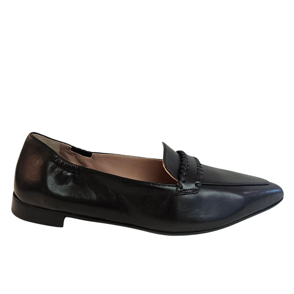 Caiman, eleganter Loafer in Schwarz
