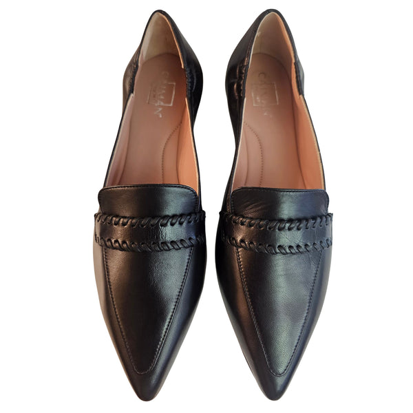 Caiman, eleganter Loafer in Schwarz