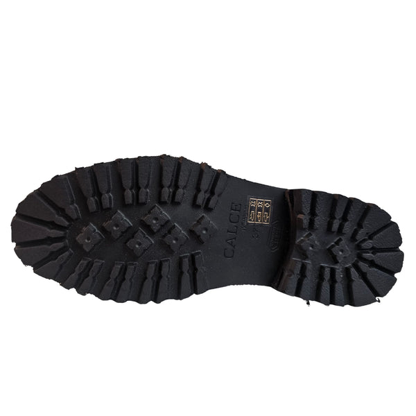 CALCE, schwarze Stiefelette im Bikerstile