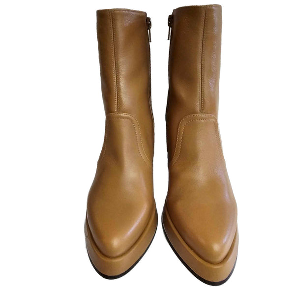 Chie Mihara, Fentu, Plateaustiefelette in Beige