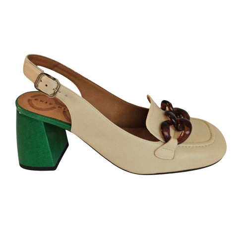 Chie Mihara, Sling, SOPEL in Beige Grün