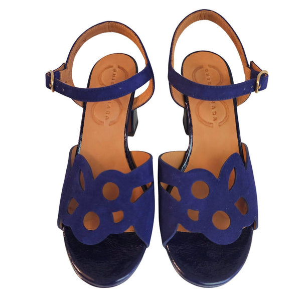 Chie Mihara, Plateau Sandalette, KEMADA in Blau