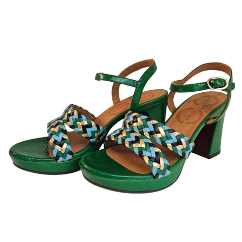 Chie Mihara, Plateau Sandalette, KECIFE in Grün