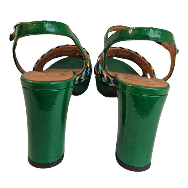 Chie Mihara, Plateau Sandalette, KECIFE in Grün