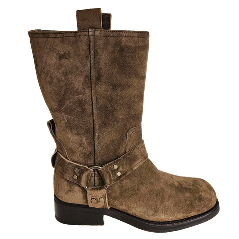 Cordwainer, Bikerboot aus Wildleder