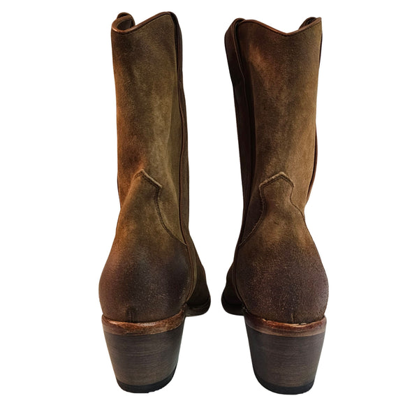 Cordwainer, Cowboystiefel mit halblangem Schaft in Cognac