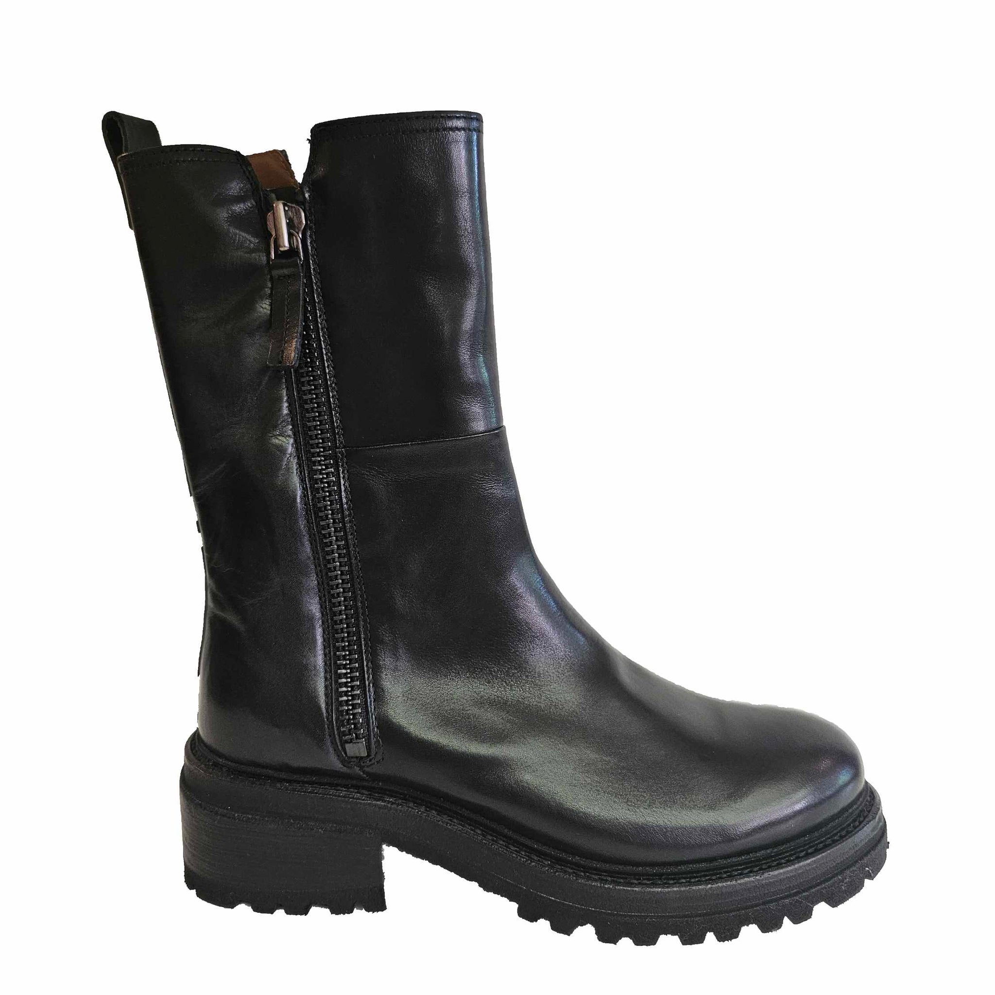 Cordwainer, 3/4 Stiefel mit zwei Reißverschlüssen